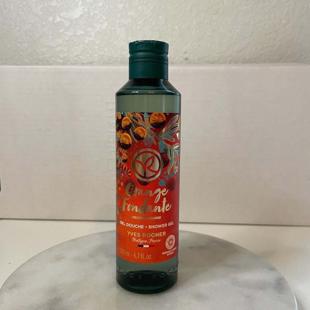 Yves Rocher Orange Fondante Shower Gel 6.7 oz New